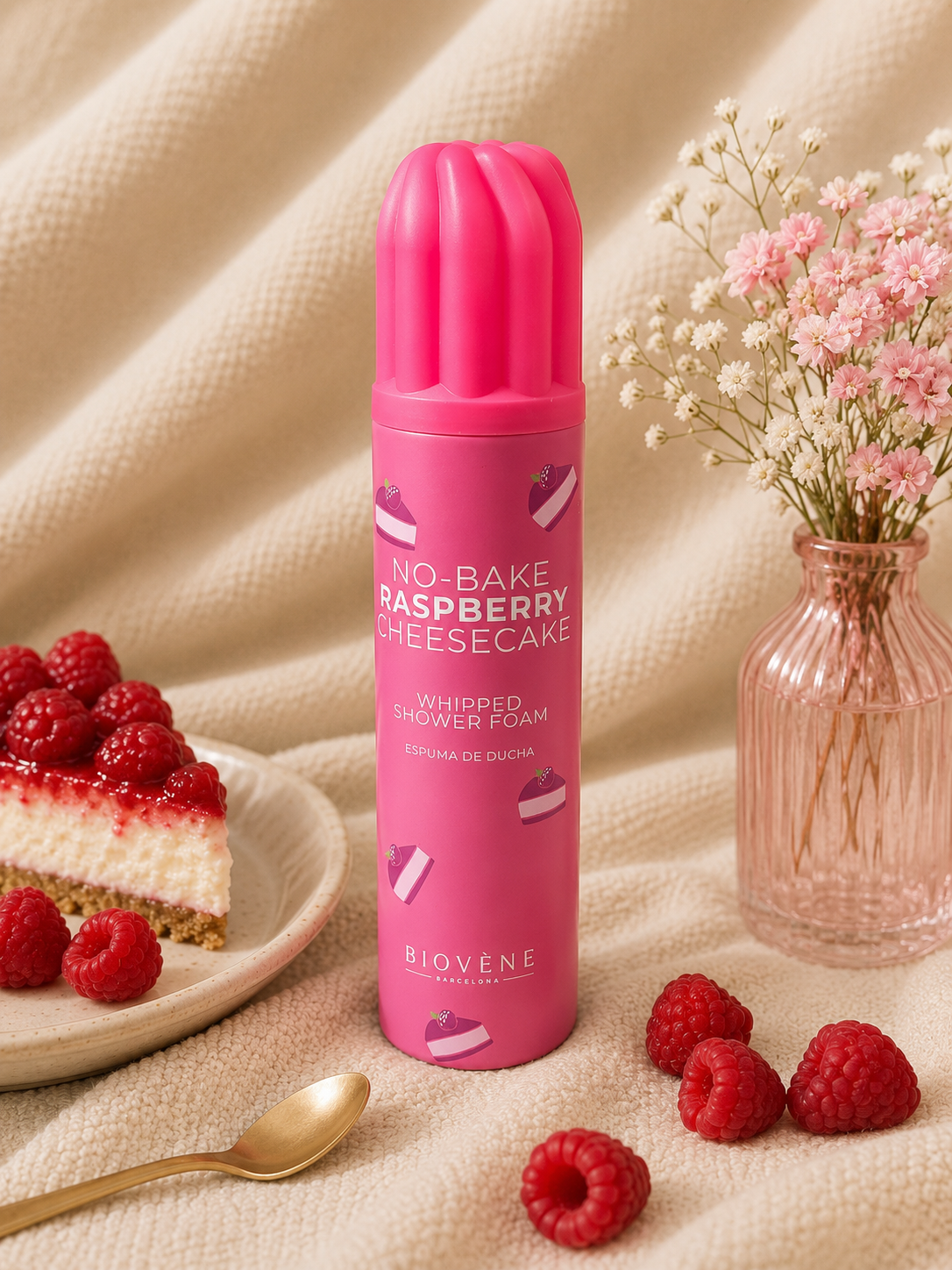 Chantilly de Douche Biovène Raspberry Cheesecake