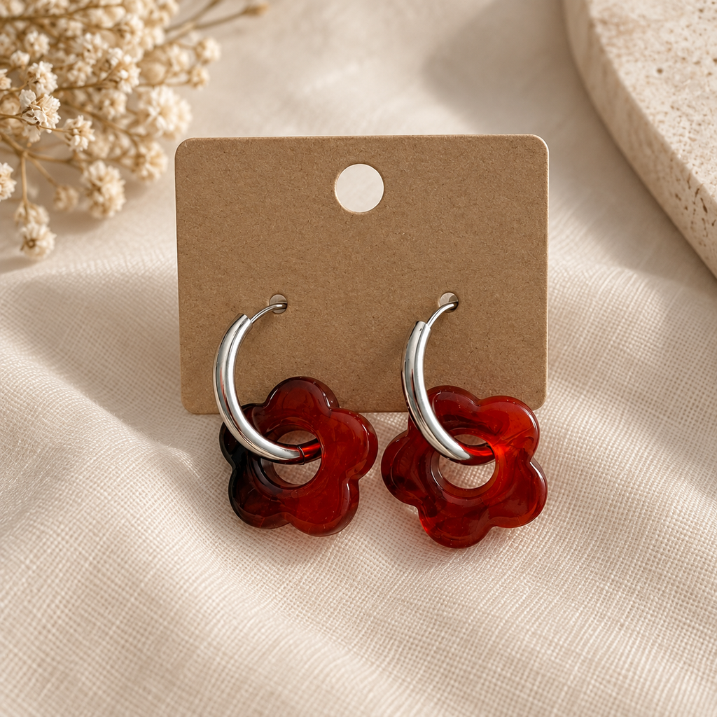 Créoles Fleurs – Collection Éclat