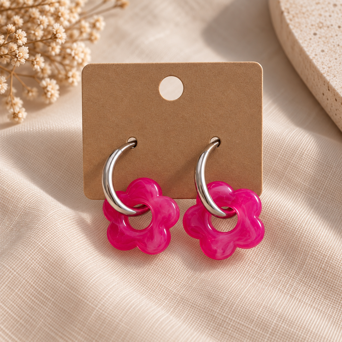 Créoles Fleurs – Collection Éclat