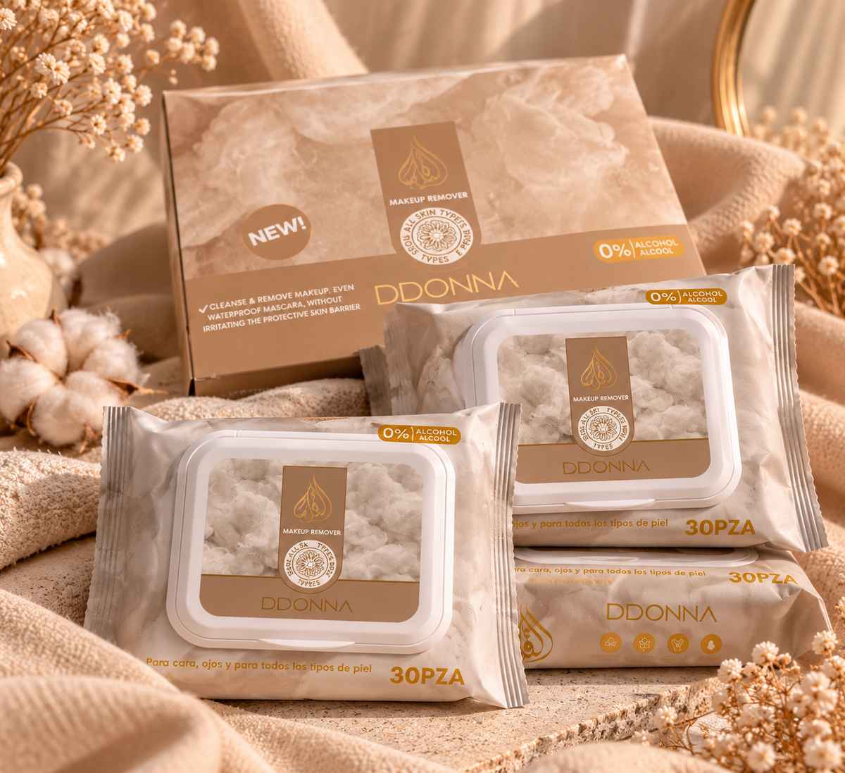 Lingettes Démaquillantes DDONNA