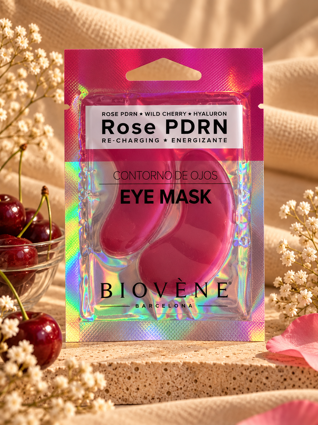 Masque contour des yeux – Rose PDRN, Wild Cherry & Hyaluron